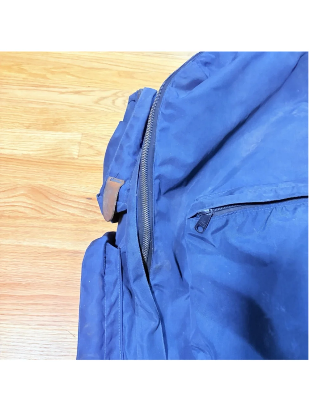 Vintage 70s THE NORTH FACE Brown Label External Frame Backpack Blue Made USA